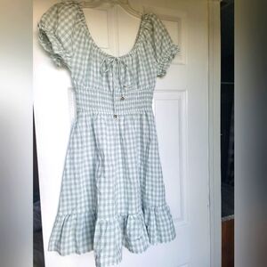 NWOT Amazon Faroro Gingham Dress Size Small Country Nashville Western